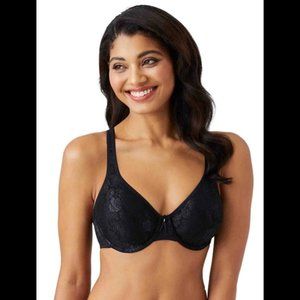 NWT Wacoal black BRA 36D  Clear & Classic Full Coverage Underwire